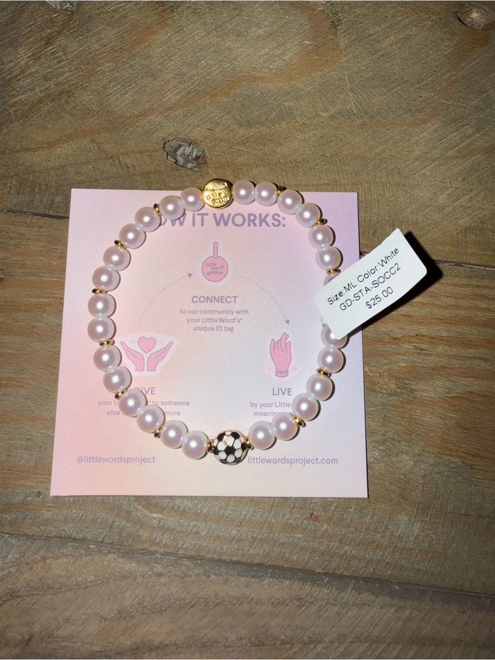 Little Words Project Soccer Bracelet | NWT